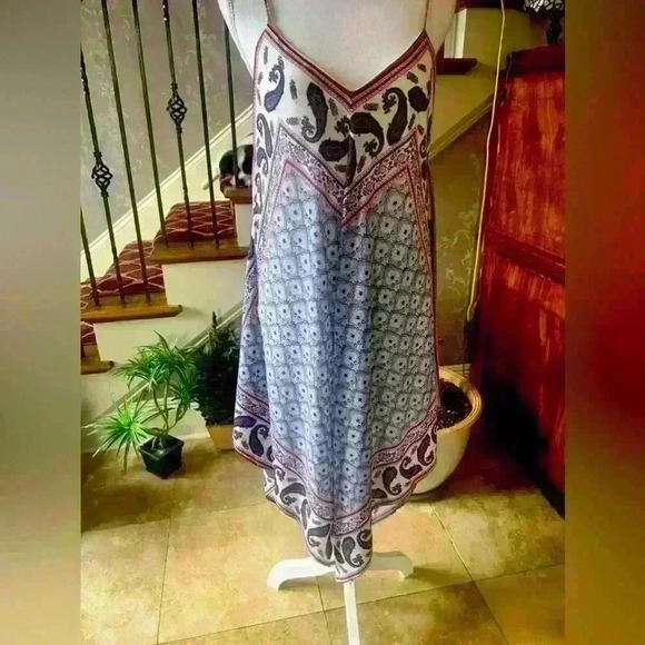 JOLT  sleeves scarf style sundress XL. Fully lined.  Paisley print. Exc cond - Picture 3 of 16